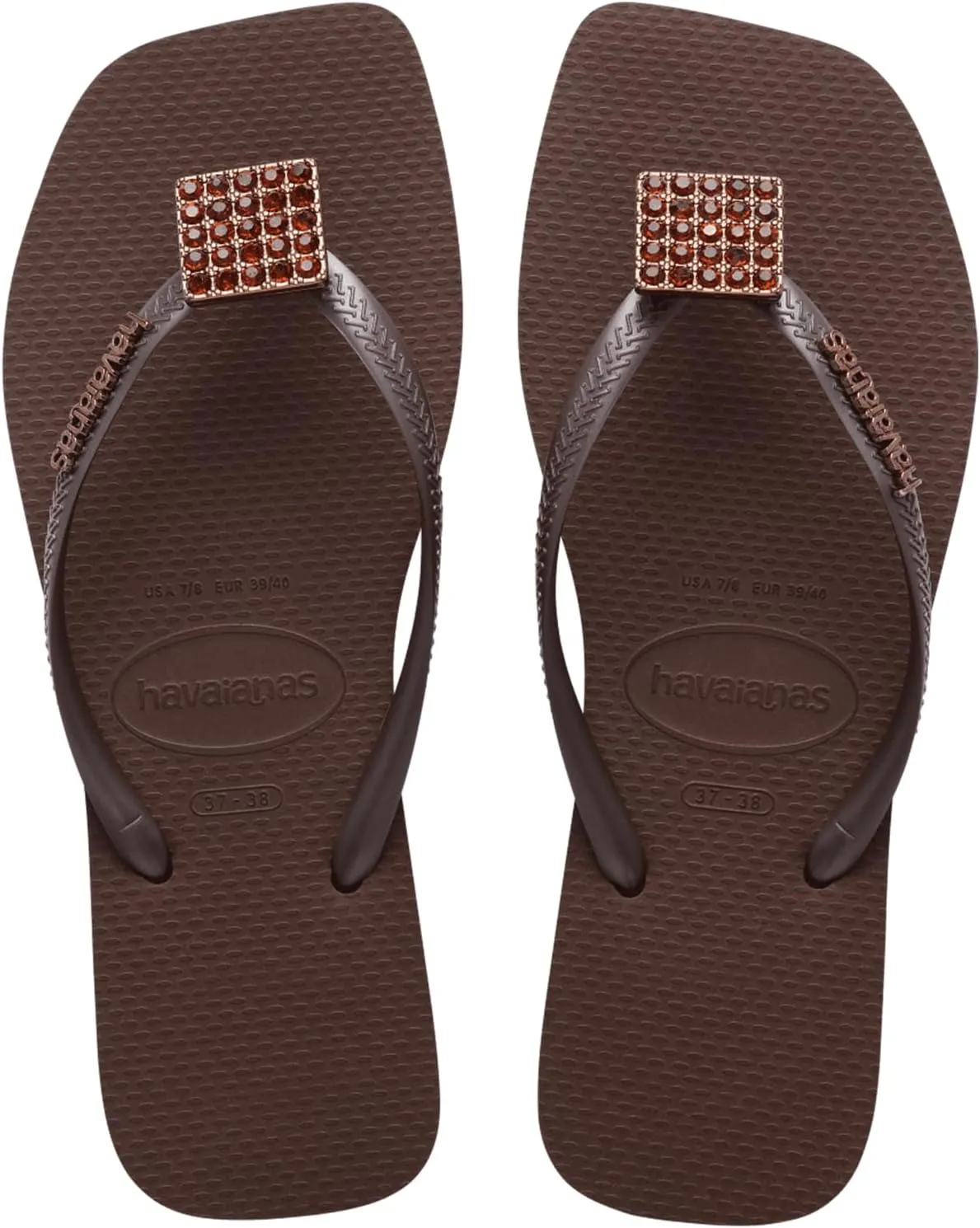 Havaianas for Women - Slim Square Crystal Elegance Flip Flop