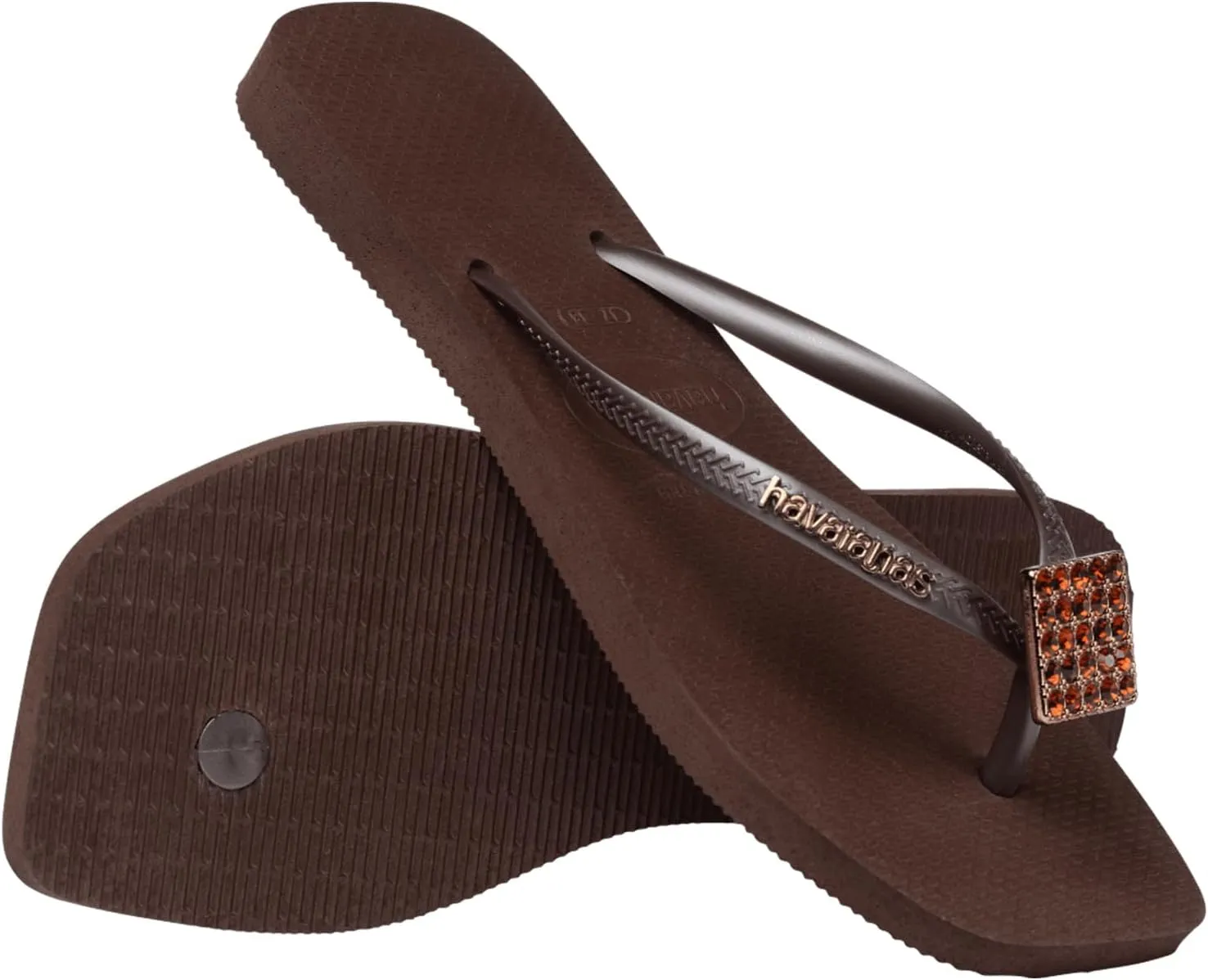 Havaianas for Women - Slim Square Crystal Elegance Flip Flop