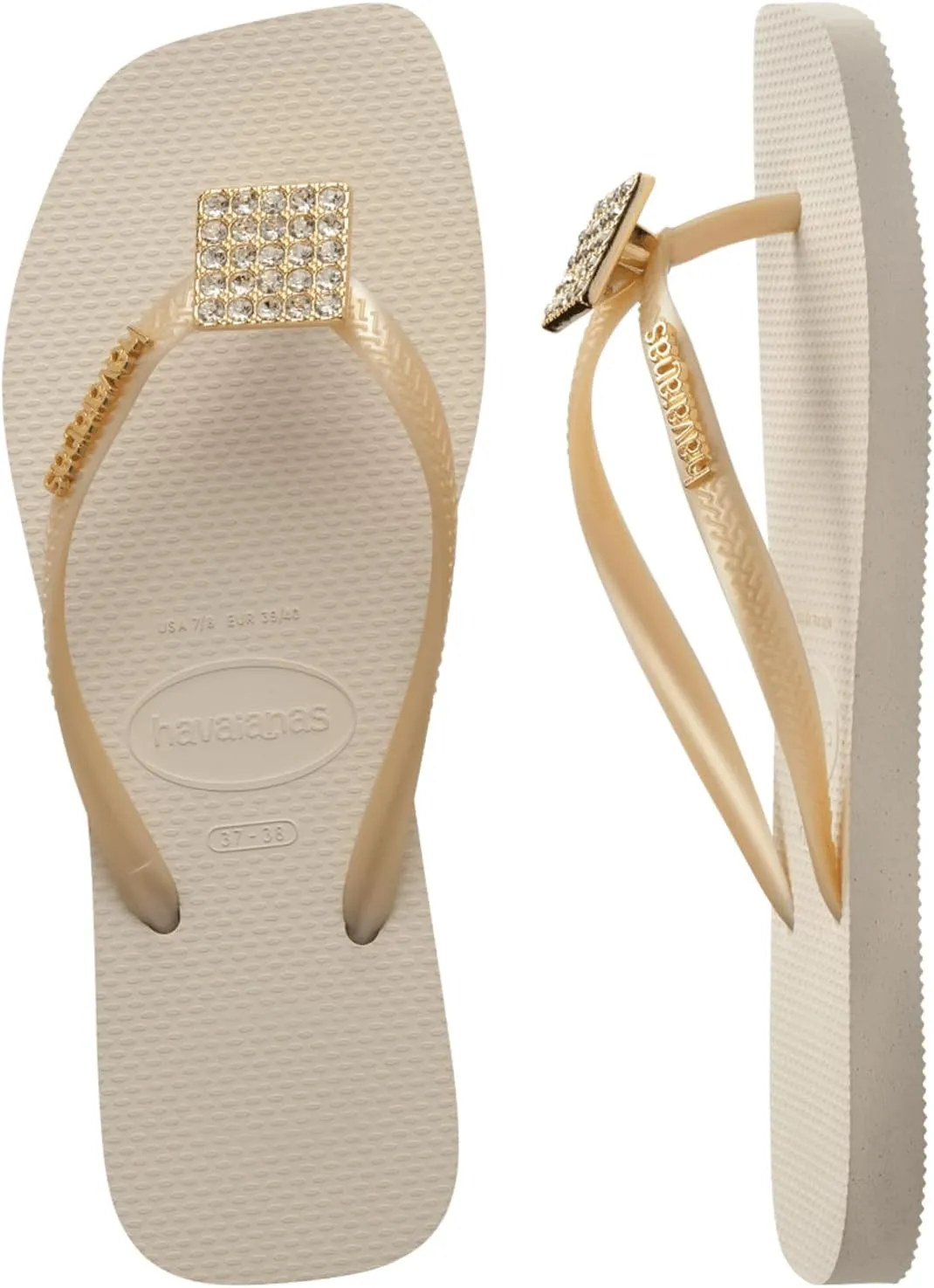 Havaianas for Women - Slim Square Crystal Elegance Flip Flop
