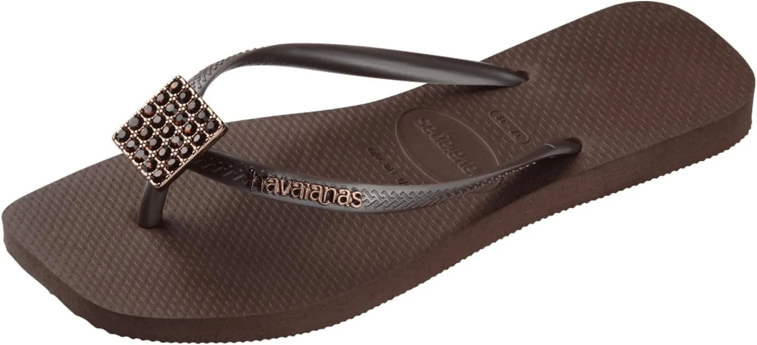 Havaianas for Women - Slim Square Crystal Elegance Flip Flop