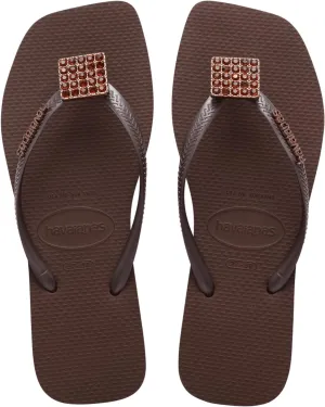 Havaianas for Women - Slim Square Crystal Elegance Flip Flop