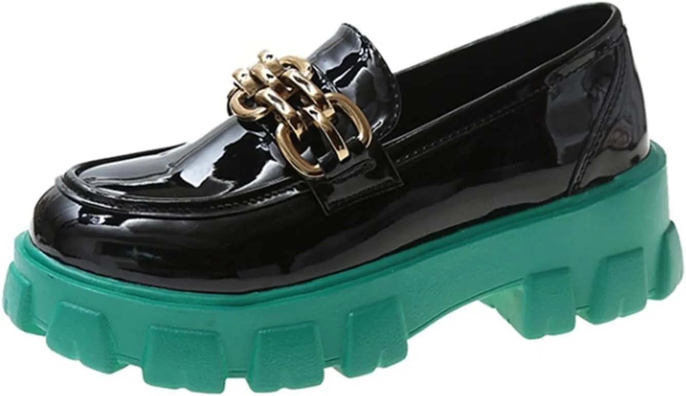 Loafers for Women Stylish Women's Casual Leather Flat Shoes Black Red Comfortable Footwear