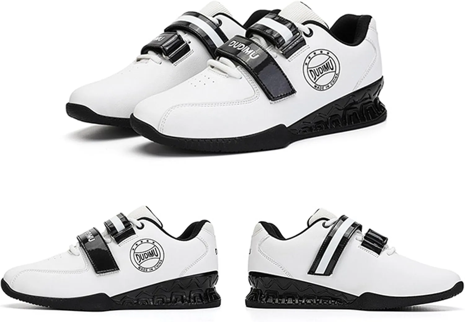 Powerlifting Shoes for Mens Squat Heavy Weightlifting Training Footwear Rubber Non-Slip Sole for Gym Deadlifting