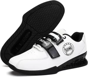 Powerlifting Shoes for Mens Squat Heavy Weightlifting Training Footwear Rubber Non-Slip Sole for Gym Deadlifting
